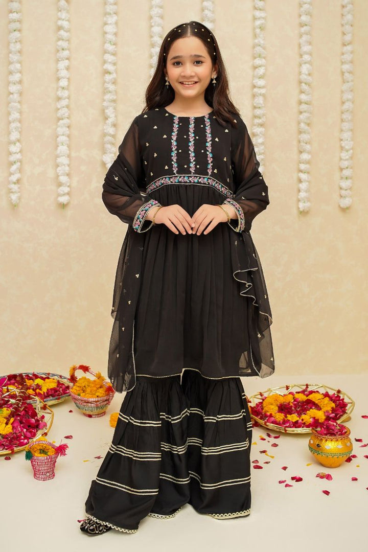 Modest - Chiffon Black Suit | 8905 - Chiffon - Black - 3 Piece