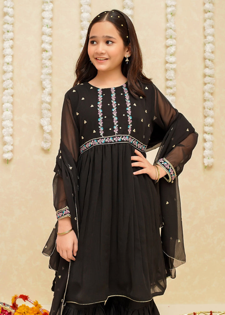 Modest - Chiffon Black Suit | 8905 - Chiffon - Black - 3 Piece