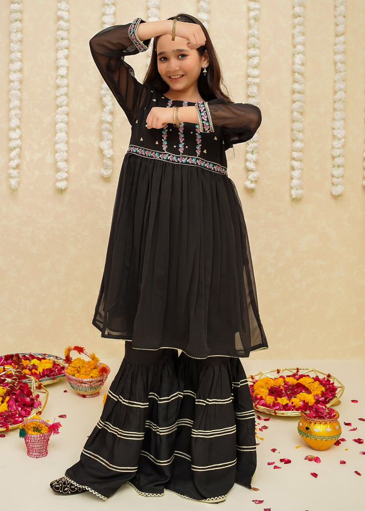 Modest - Chiffon Black Suit | 8905 - Chiffon - Black - 3 Piece