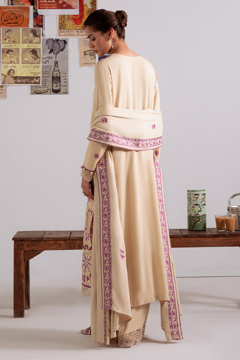 Cross Stitch - Fawn Radiance - Linen Embroidered Suit - 3 Piece - Unstitch