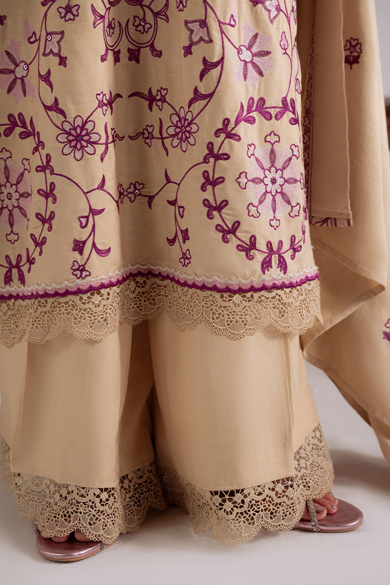 Cross Stitch - Fawn Radiance - Linen Embroidered Suit - 3 Piece - Unstitch