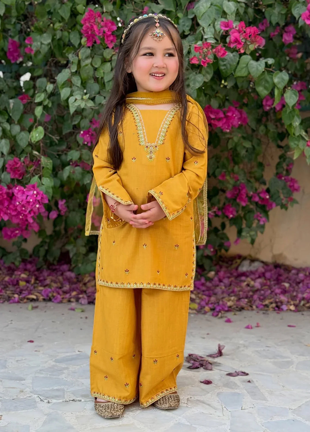 Modest - Embroidered Lawn Suit For Girl - 3 Piece