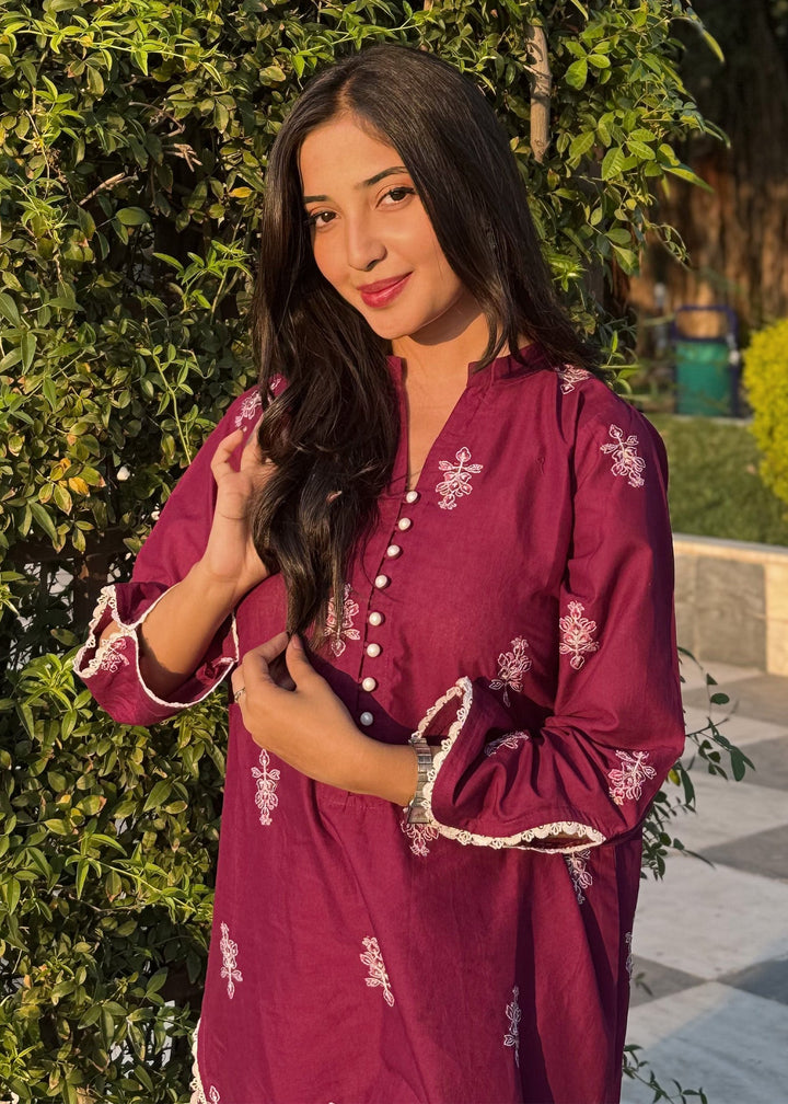 Modest - Myra - Cotton - Purple - 2 Piece