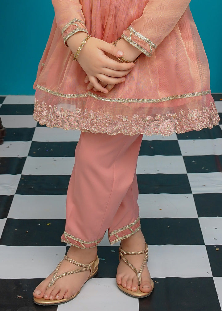 Modest - Maysuri Frock For Girl - Pink - 3 Piece