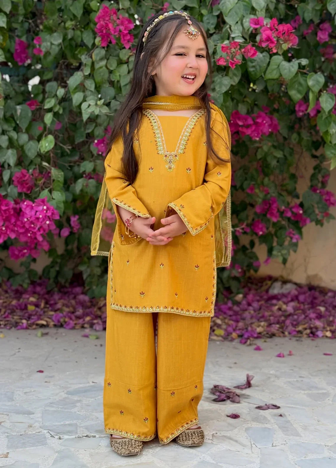 Modest - Embroidered Lawn Suit For Girl - 3 Piece