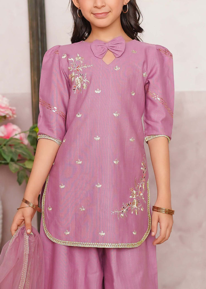 Modest - Khaddar Embroidered Suit For Girl -  3 Piece