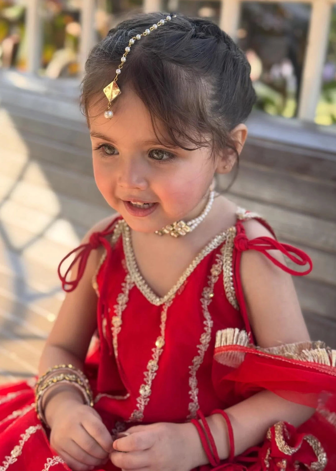 Modest - Net Embroidered Suit For Girl -  3 Piece