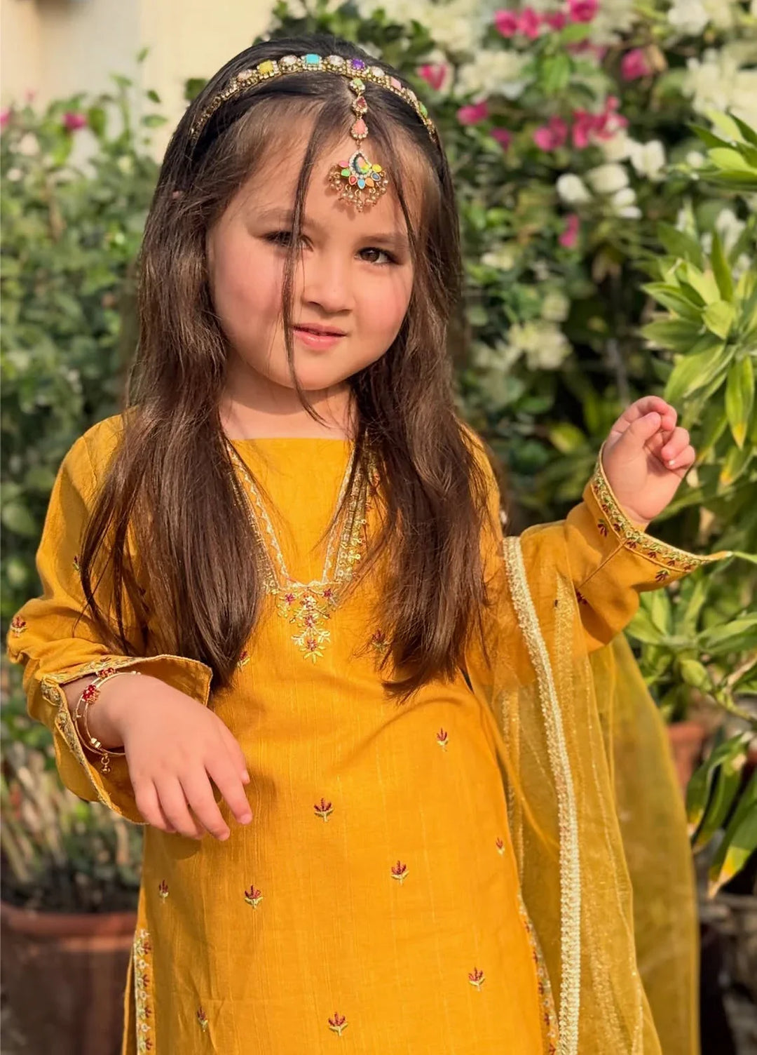 Modest - Embroidered Lawn Suit For Girl - 3 Piece