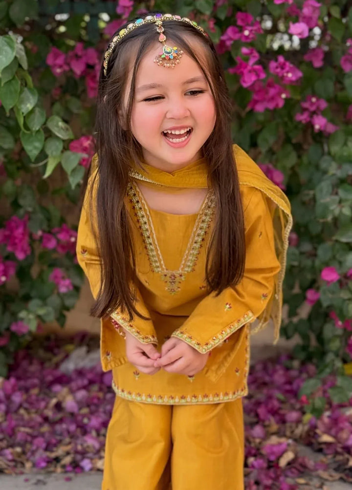 Modest - Embroidered Lawn Suit For Girl - 3 Piece