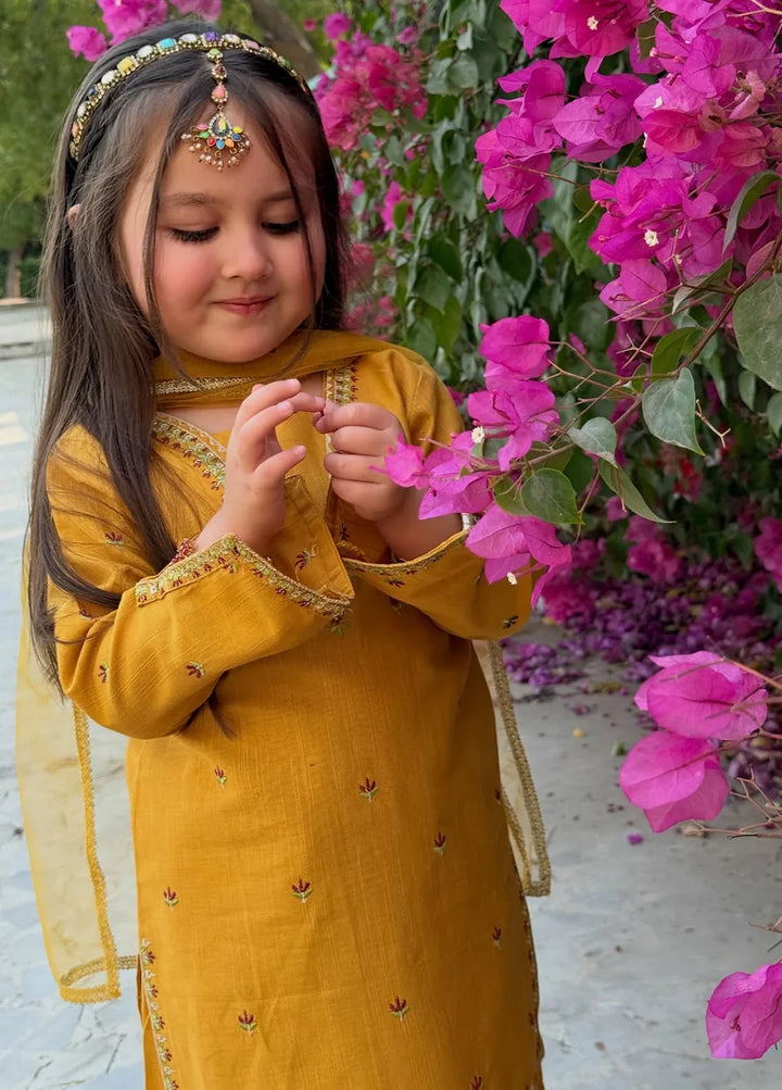 Modest - Embroidered Lawn Suit For Girl - 3 Piece