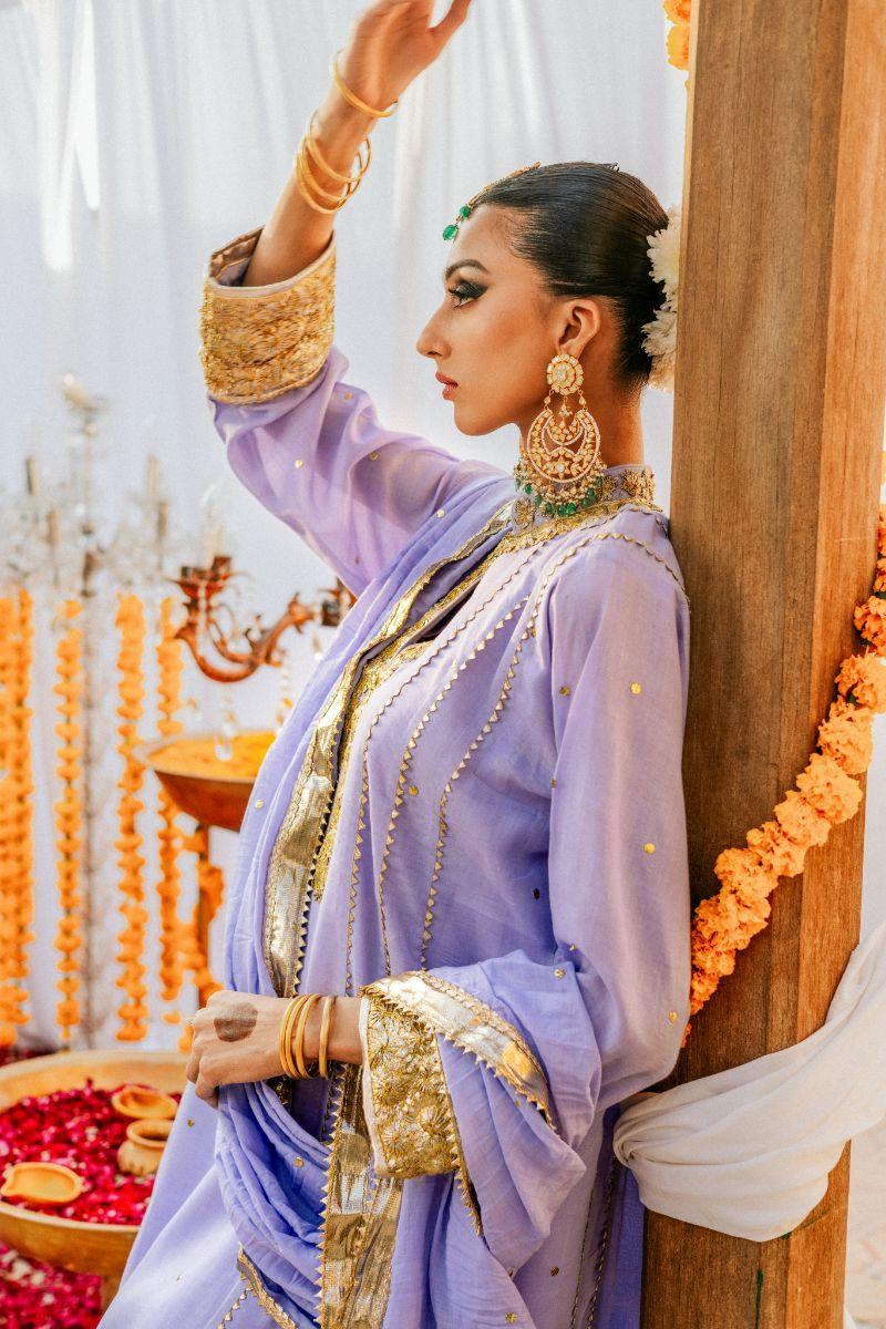 Atiqa Odho in Pinktree - Payal - Kalli Lilac - 3 Piece