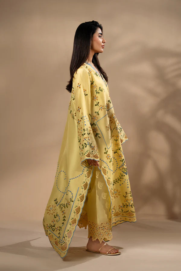 Sania Maskatiya - Aurea - RawSilk / RawSilk - Lemon Yellow - 2 Piece