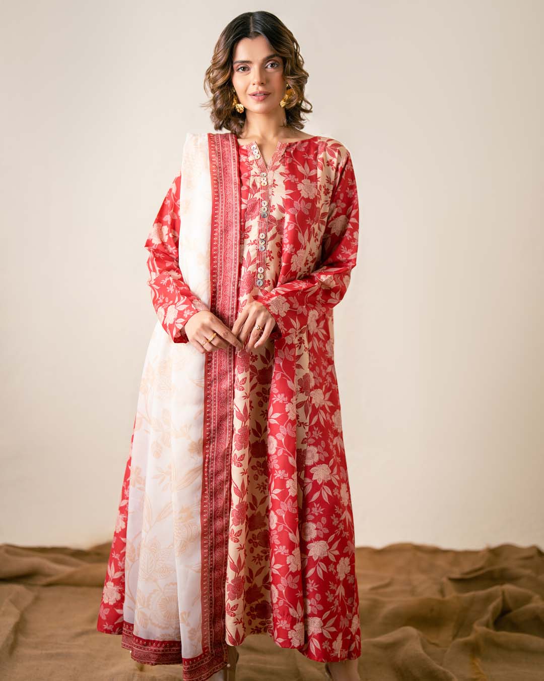 Ayla Studio - Antique White - Dupatta - munnar - white - 1 Piece