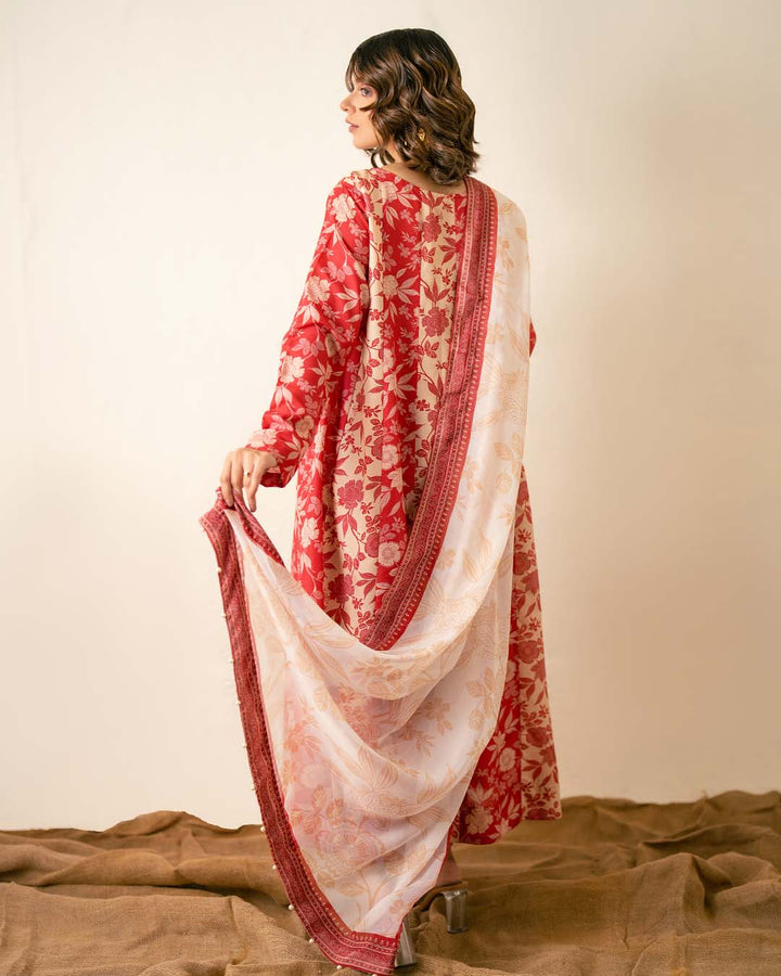 Ayla Studio - Antique White - Dupatta - munnar - white - 1 Piece