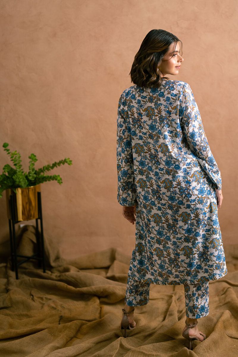 Ayla Studio - Chinoiseries Bliss - Poly-Viscose - White - 2 Piece