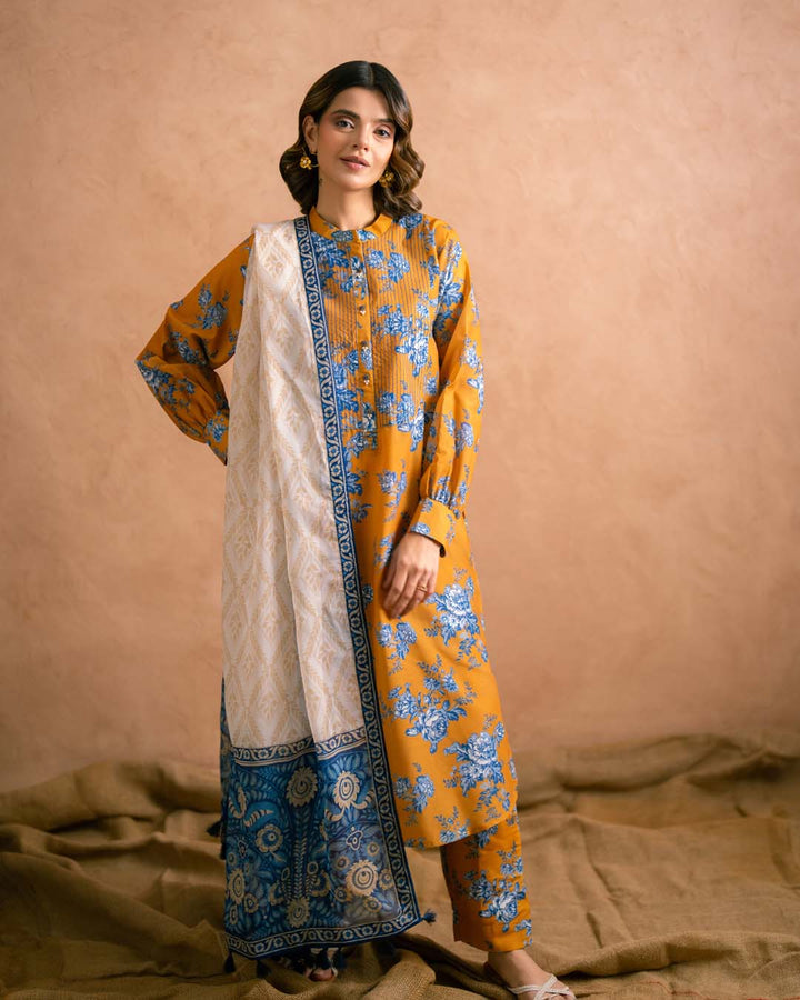 Ayla Studio - Lime White - Dupatta - munnar - white - 1 Piece