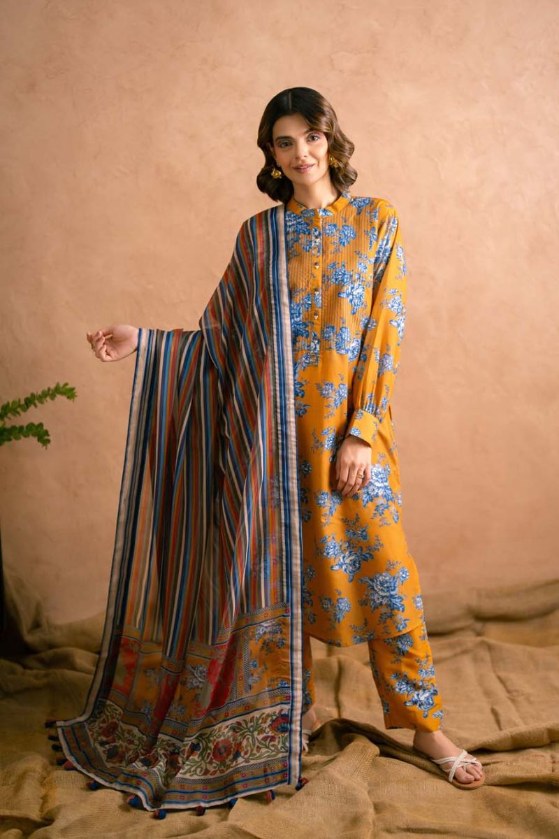 Ayla Studio - Orange Rust - Dupatta - munnar - orange - 1 Piece