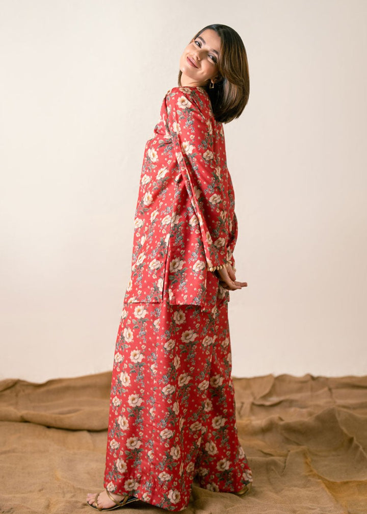 Ayla Studio - PRINTED ESSENTIAL 2 Piece CO-ORD - Golden Spice - poly-viscose - red