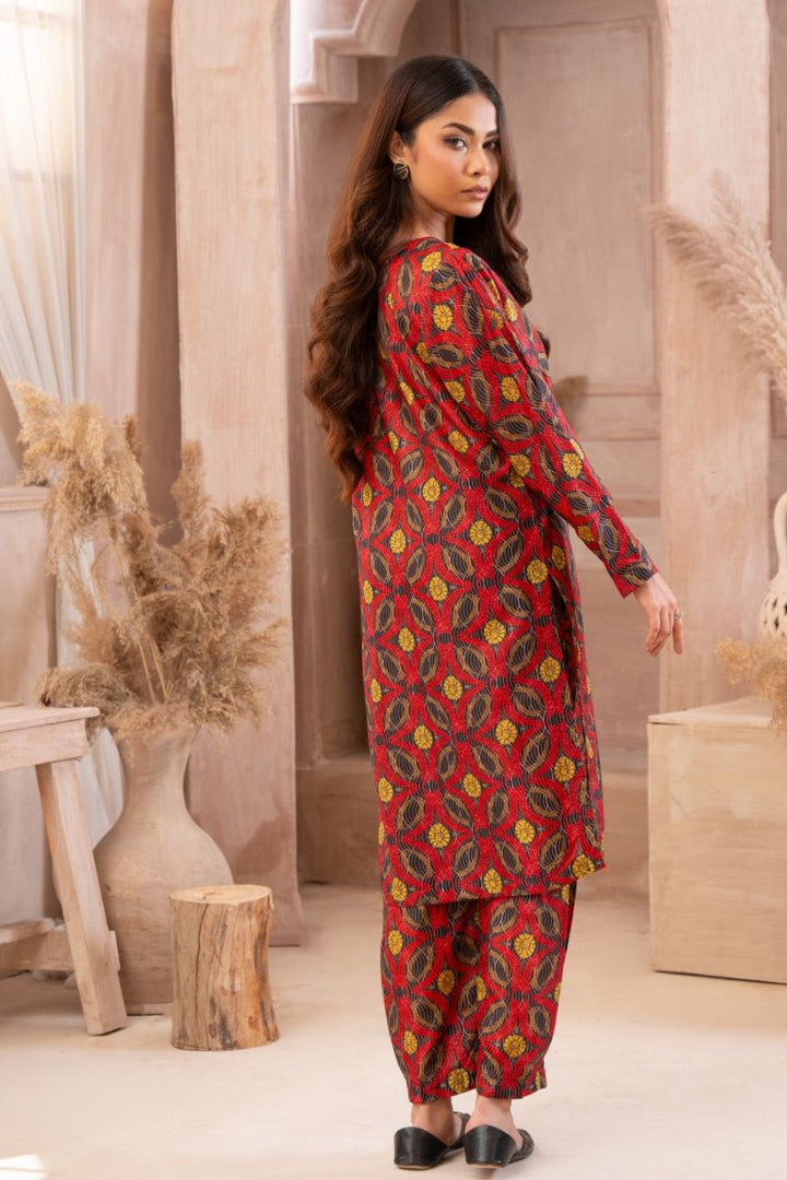 Ayla Studio - Psychedelic Night - Swiss Lawn - Black with Red &amp; Mustard - 2 Piece