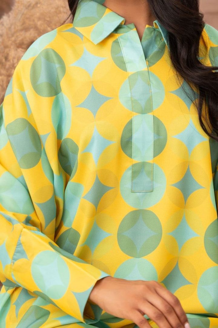 Ayla Studio - Warm Mint - Georgette - Yellow with Sage Green &amp; Mint - 2 Piece