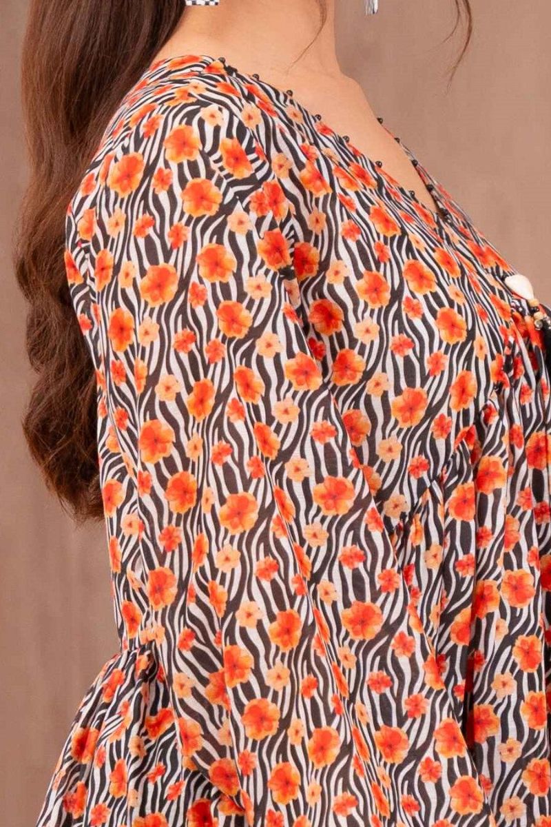 Ayla Studio - Zebra Blooming - Swiss Lawn - Zebra Print with Pink &amp; Cream - 2 Piece
