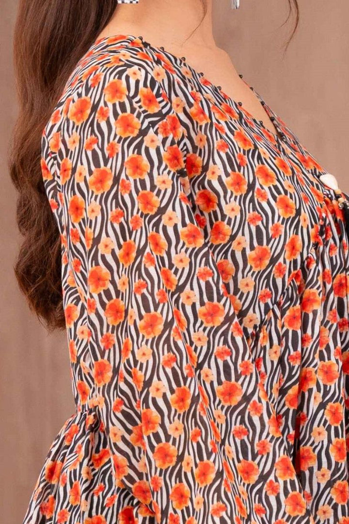 Ayla Studio - Zebra Blooming - Swiss Lawn - Zebra Print with Pink &amp; Cream - 2 Piece