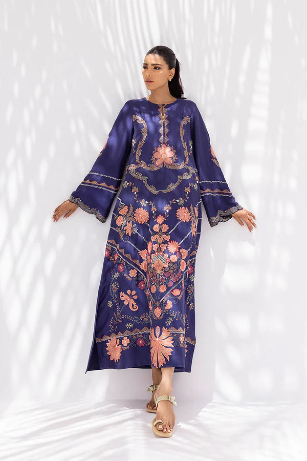 Sania Maskatiya - Azin - Pure Raw Silk - Midnight Blue - 1 Piece