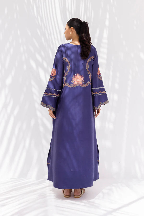 Sania Maskatiya - Azin - Pure Raw Silk - Midnight Blue - 1 Piece