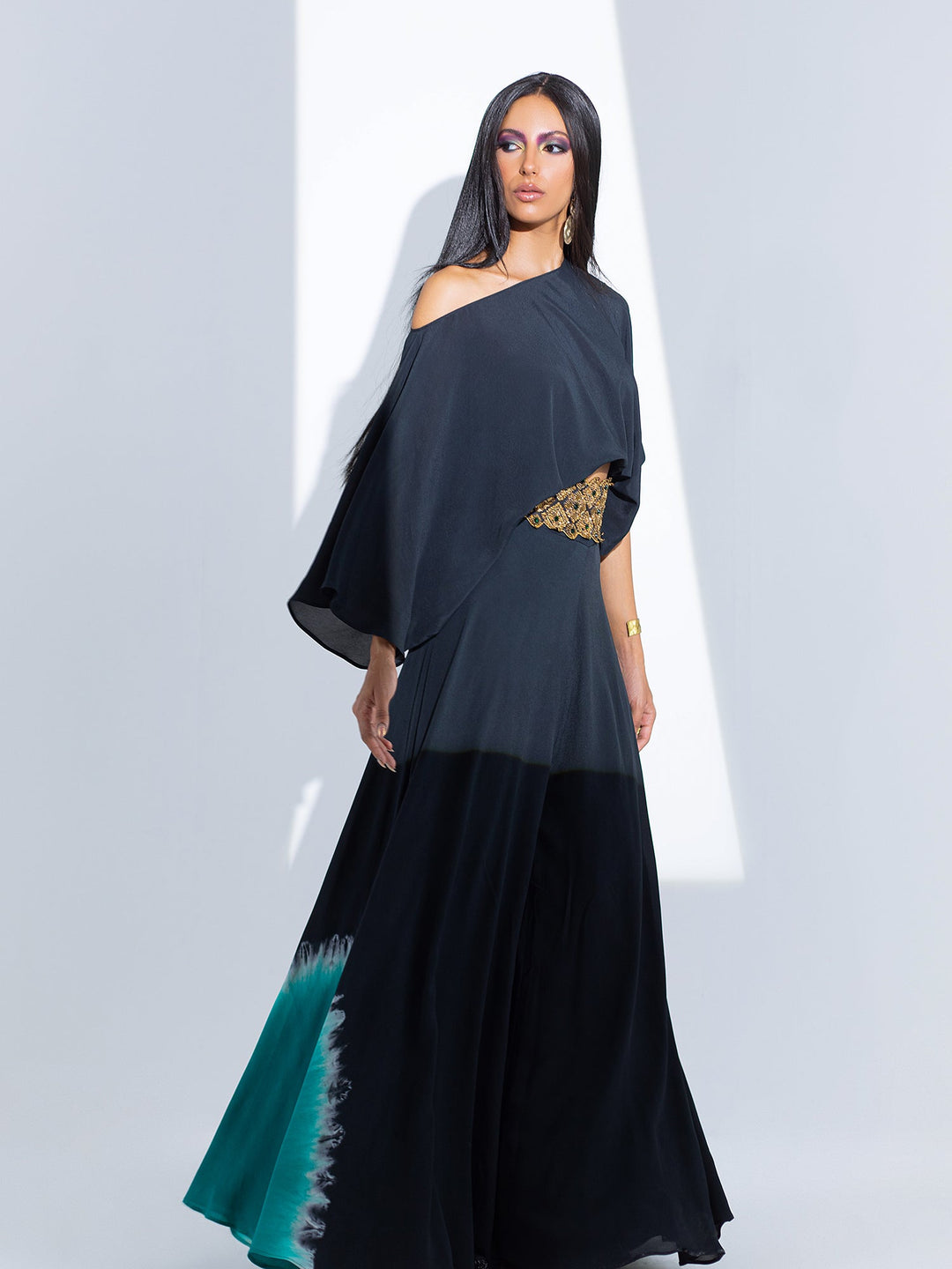 Sanam Chaudhri BARDOT Navy 2 Piece