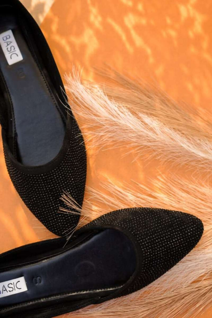 Basic By Chapter 13 - Formal Pumps | Crystal Black - 19188