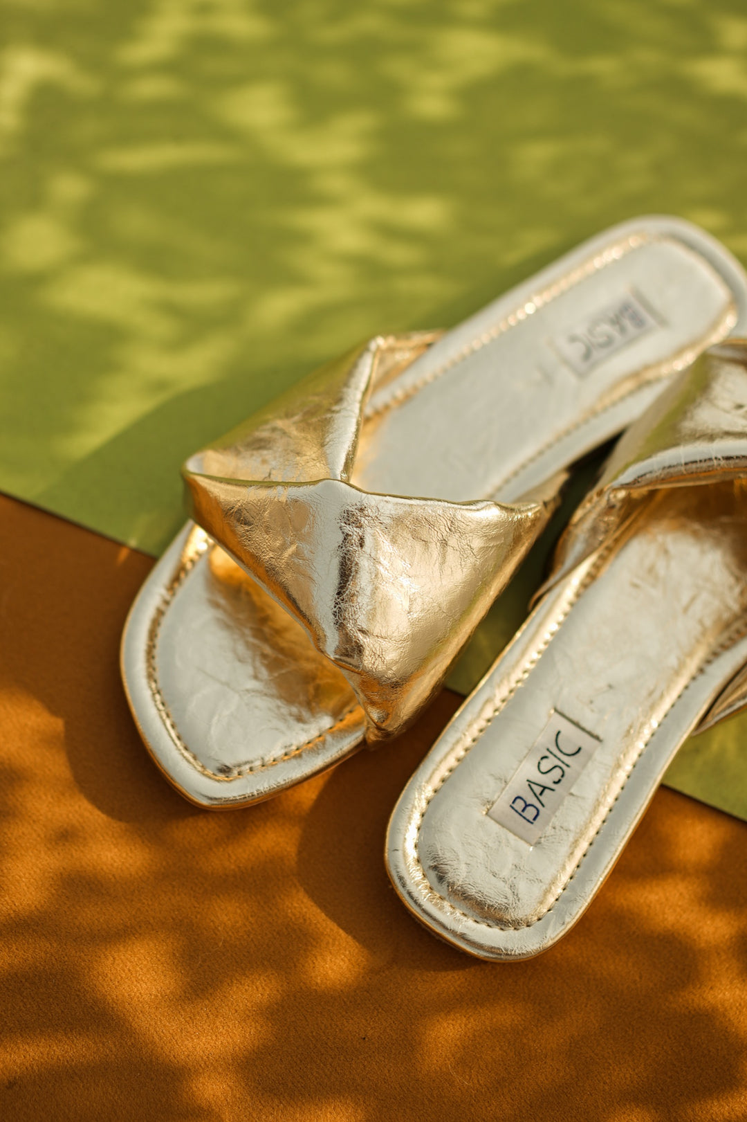Basic by Chapter 13 - Gold Rush Slides For Women - Golden