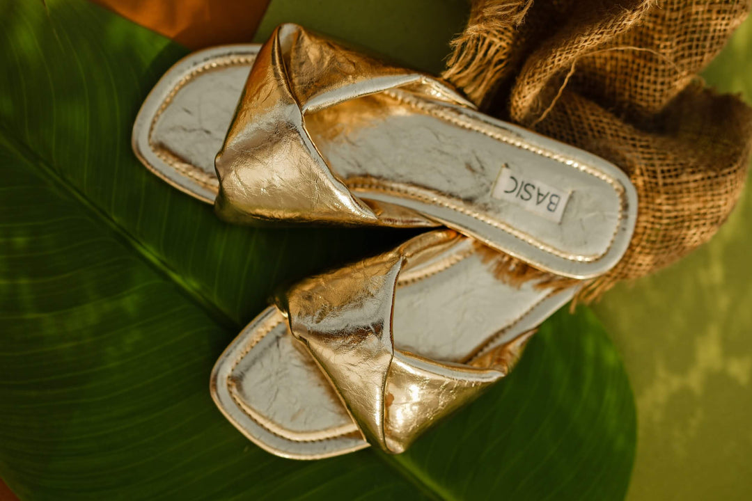 Basic by Chapter 13 - Gold Rush Slides For Women - Golden
