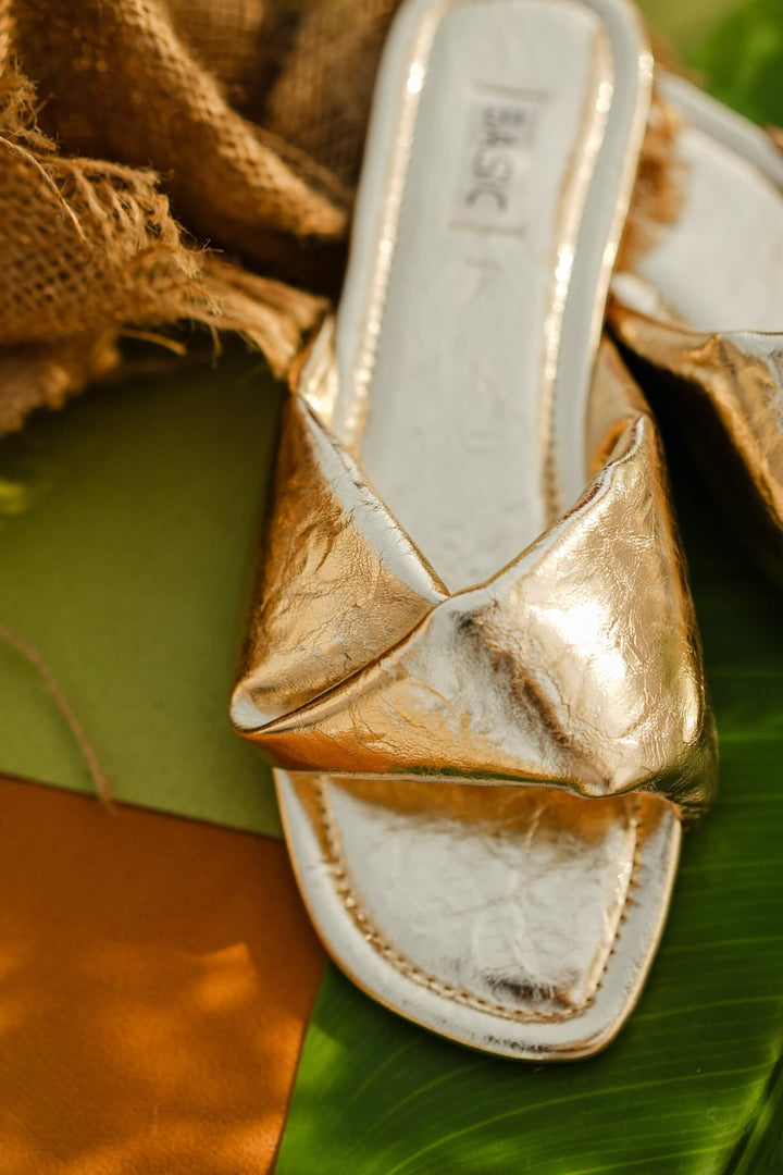 Basic by Chapter 13 - Gold Rush Slides For Women - Golden