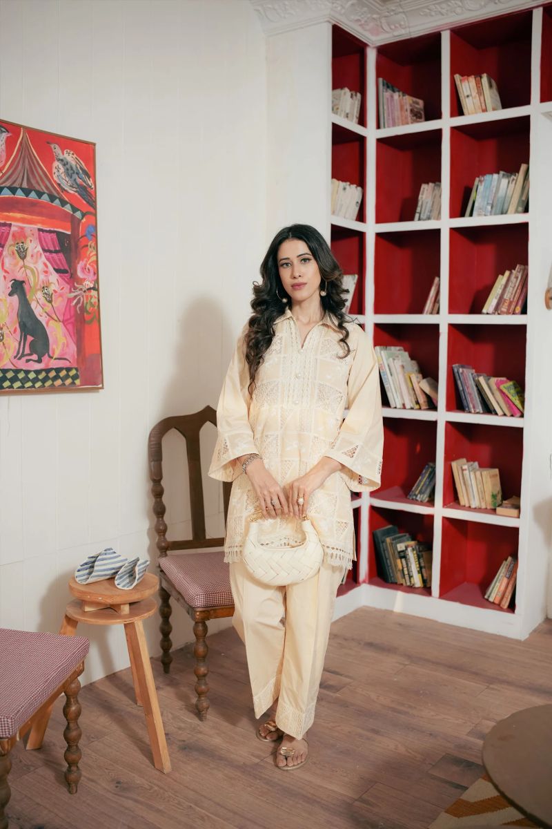 Leon - ELLA BEIGE - Lawn & Cotton - 2 Piece