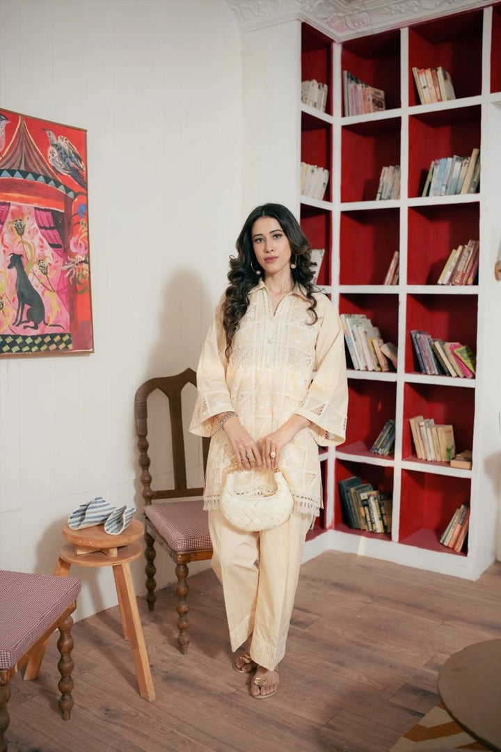 Leon - ELLA BEIGE - Lawn & Cotton - 2 Piece