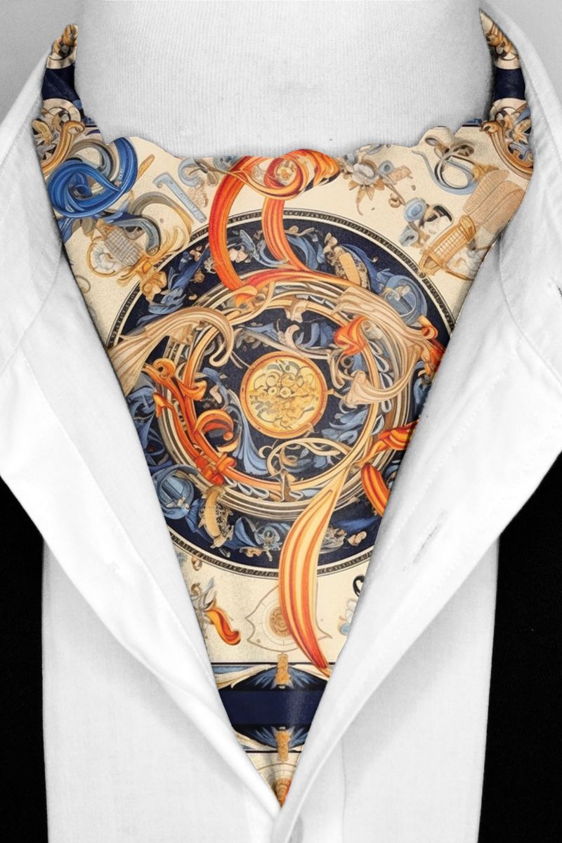 Black Wolf - AUTHENTIC VINTAGE SILK ASCOT - Skin - 1 Piece