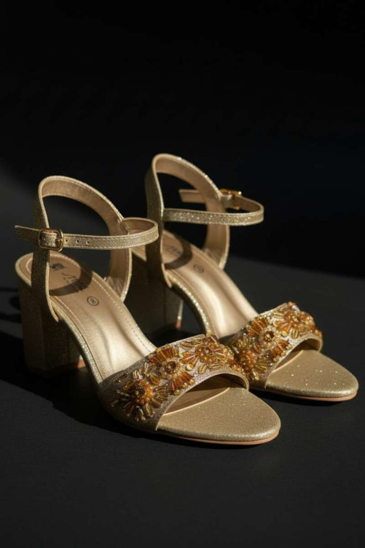 Milli Shoes - Heels | Formal Sandals For Women - Golden