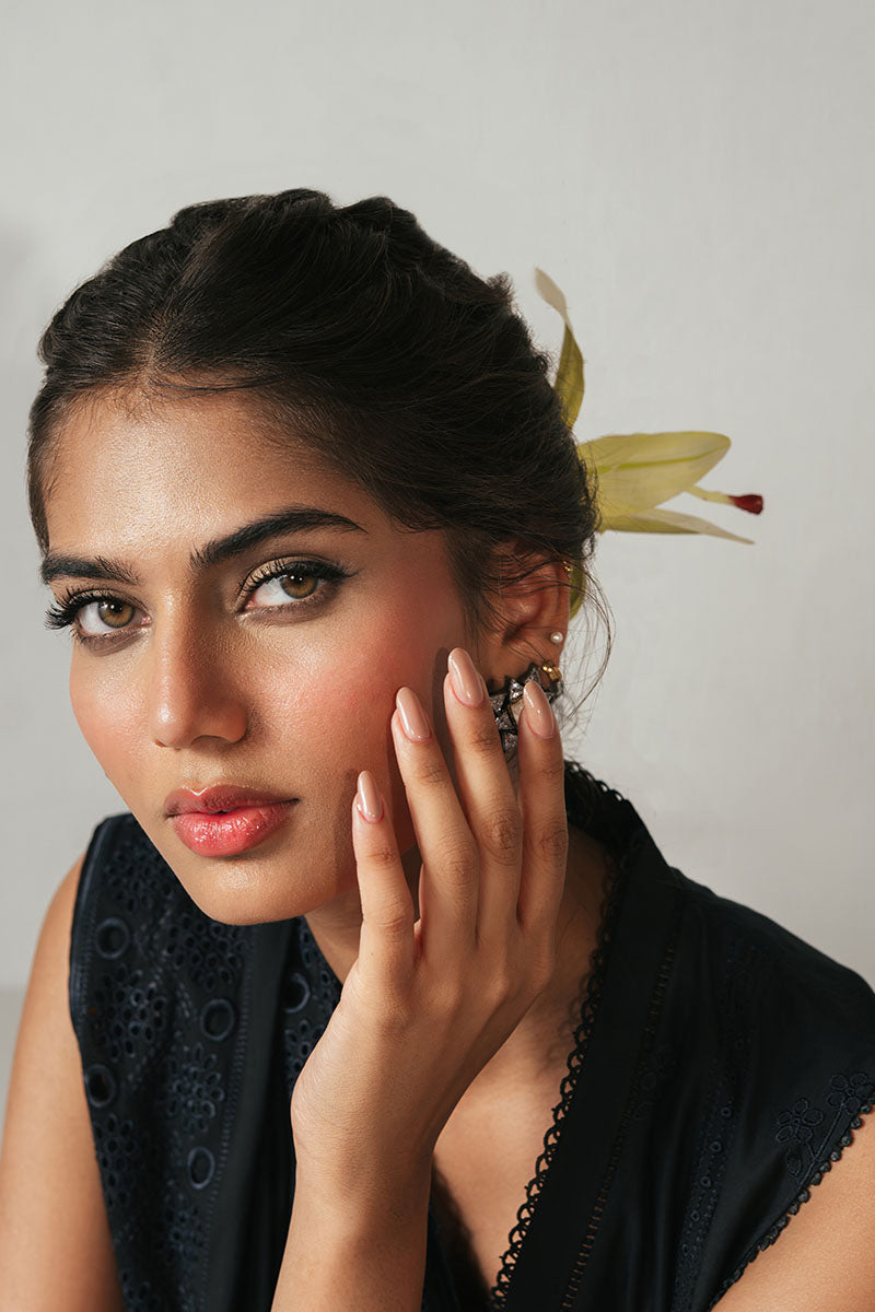 Cross Stitch - MIDNIGHT GLAM - CHIKANKARI - 3 Piece - Unstitched