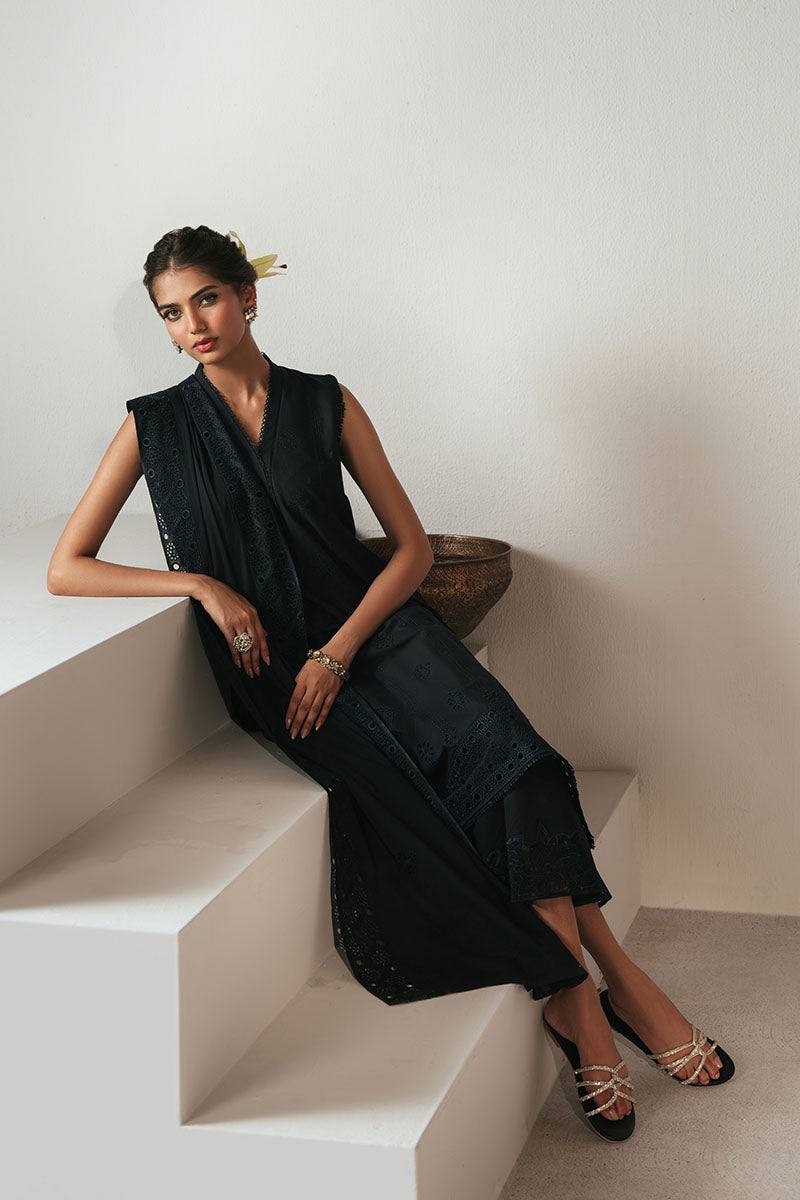 Cross Stitch - MIDNIGHT GLAM - CHIKANKARI - 3 Piece - Unstitched