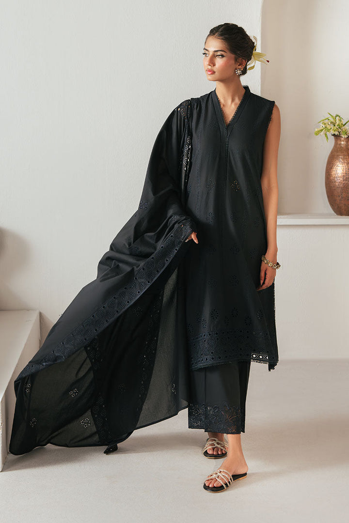 Cross Stitch - MIDNIGHT GLAM - CHIKANKARI - 3 Piece - Unstitched