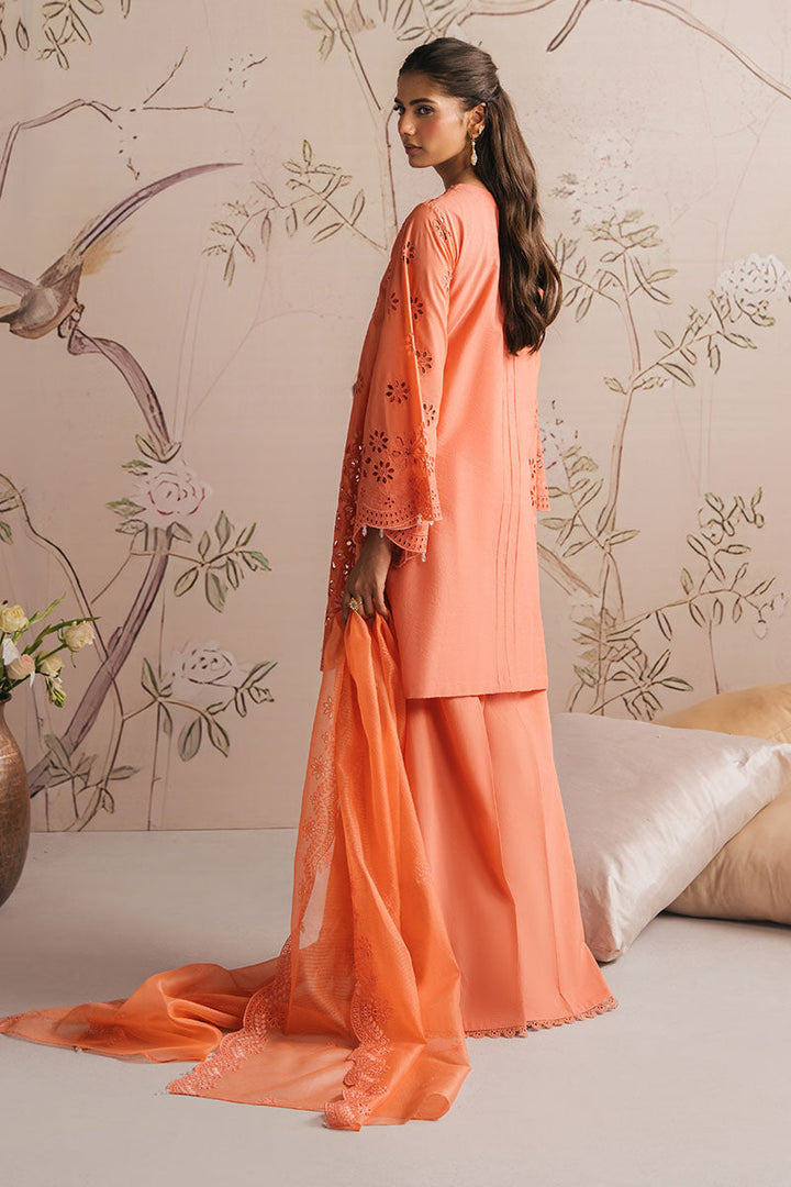 Cross Stitch - PORCELAIN MELODY - CHIKANKARI - 3 Piece - Unstitched