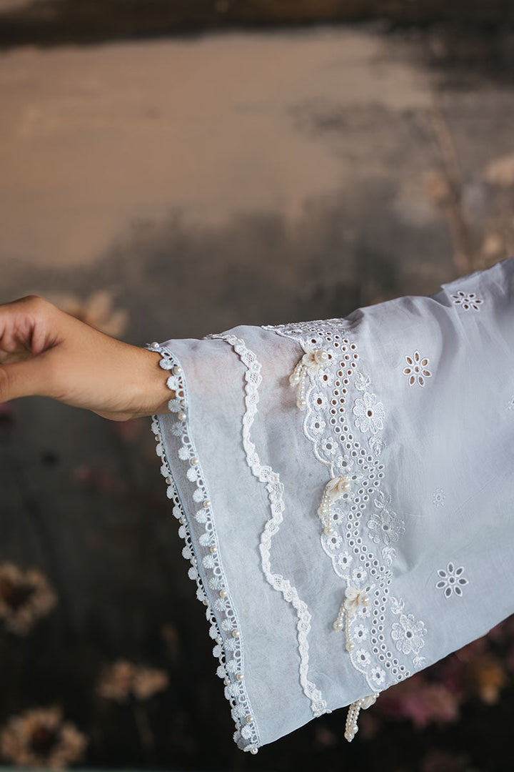 Cross Stitch - WHISPY BLUE - Lawn - 3 Piece - Unstitched