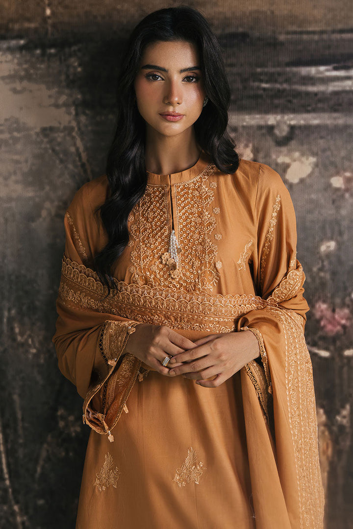 Cross Stitch - MUSTARD BLOOM - Lawn - 3 Piece - Unstitched