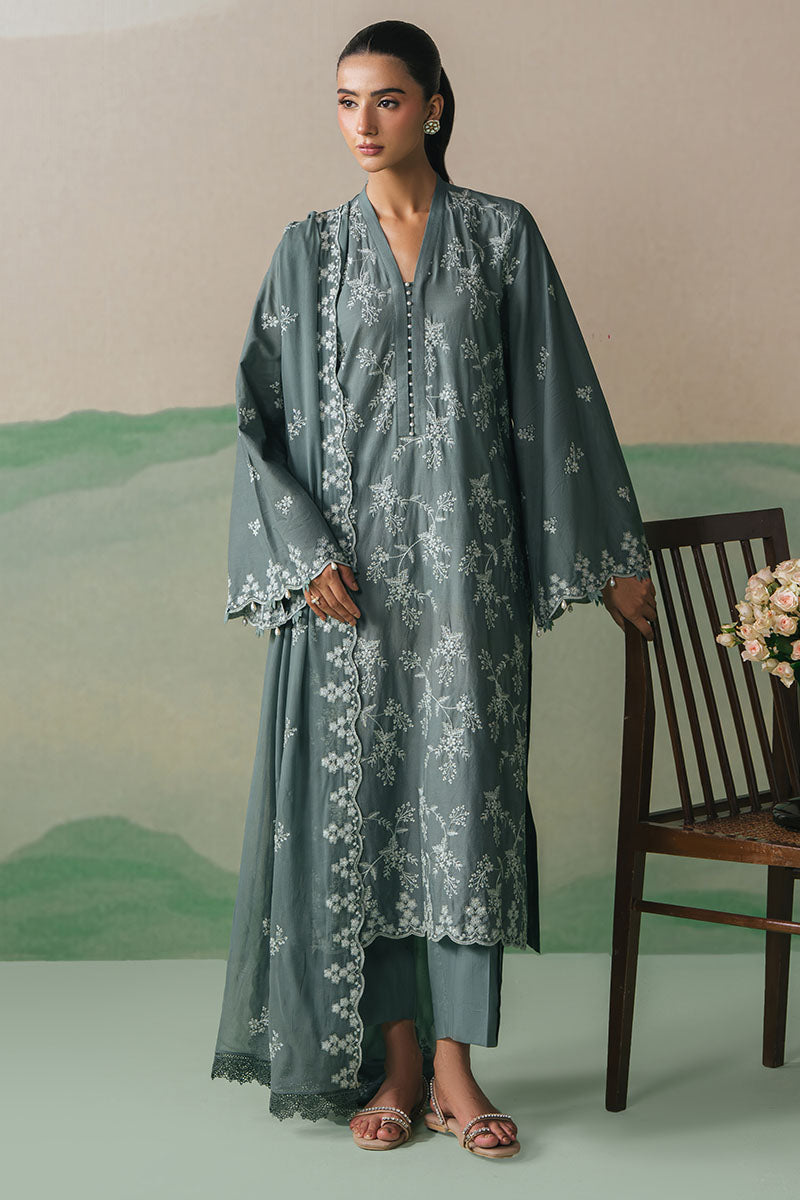 Cross Stitch - FOREST SERENITY - Lawn - 3 Piece - Unstitched