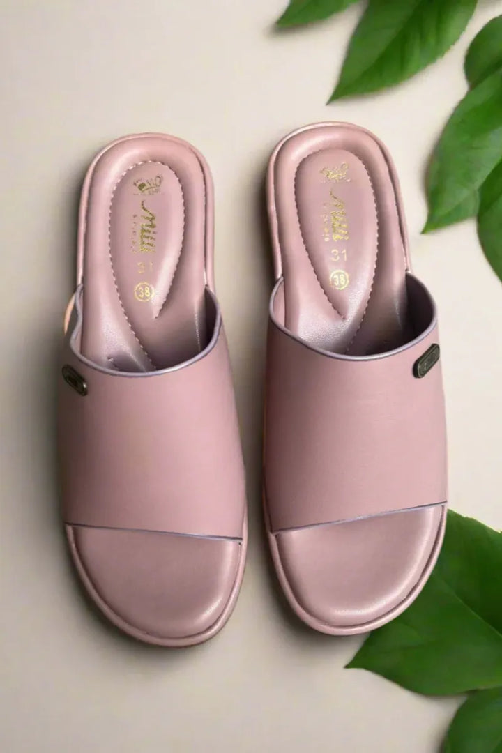 Milli Shoes - Casual Slides - Tea Pink