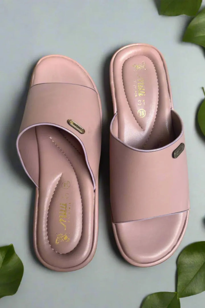 Milli Shoes - Casual Slides - Tea Pink