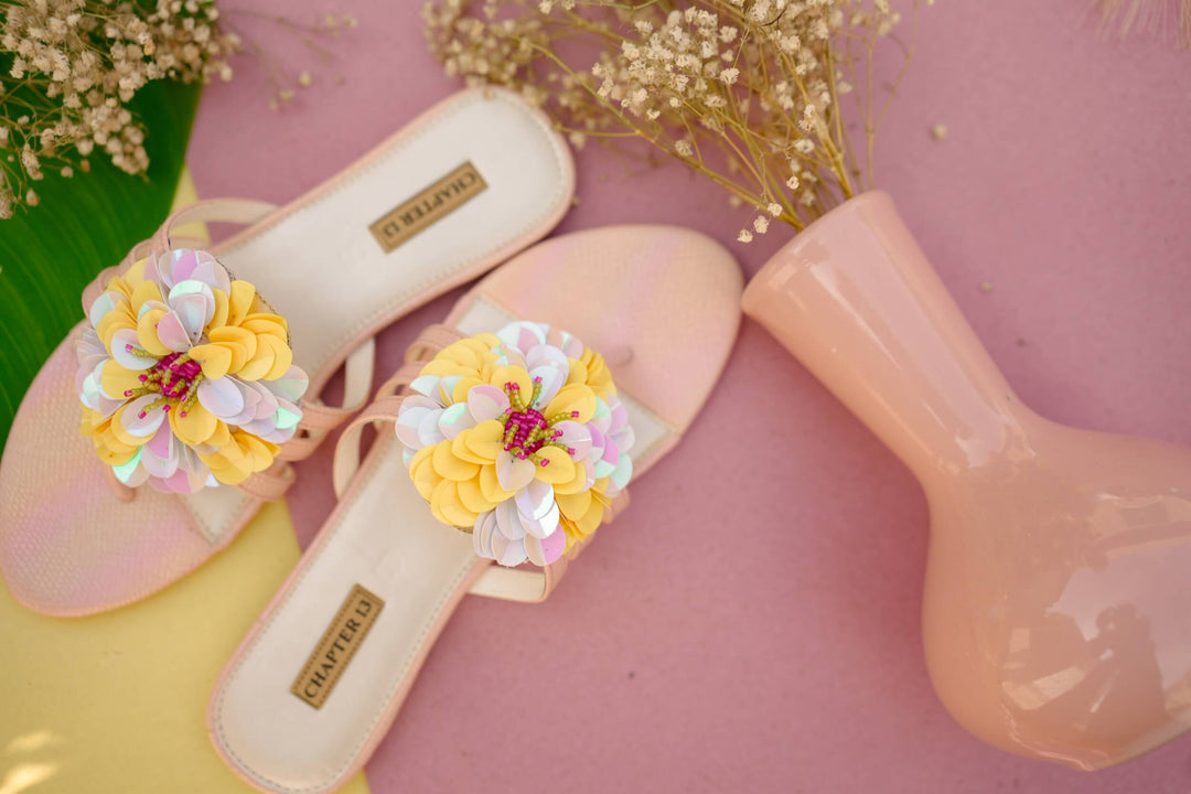 Chapter 13 - Chappals | Spring Confetti For Women - Peach