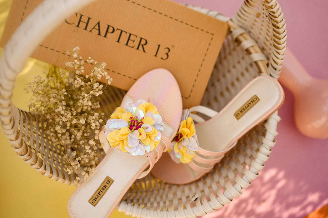 Chapter 13 - Chappals | Spring Confetti For Women - Peach