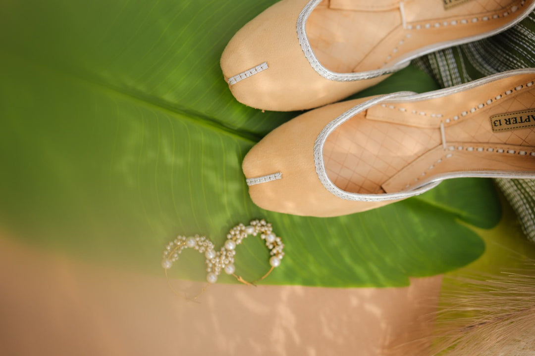 Chapter 13 - Micro Velvet Khussa For Women - Butter Yellow