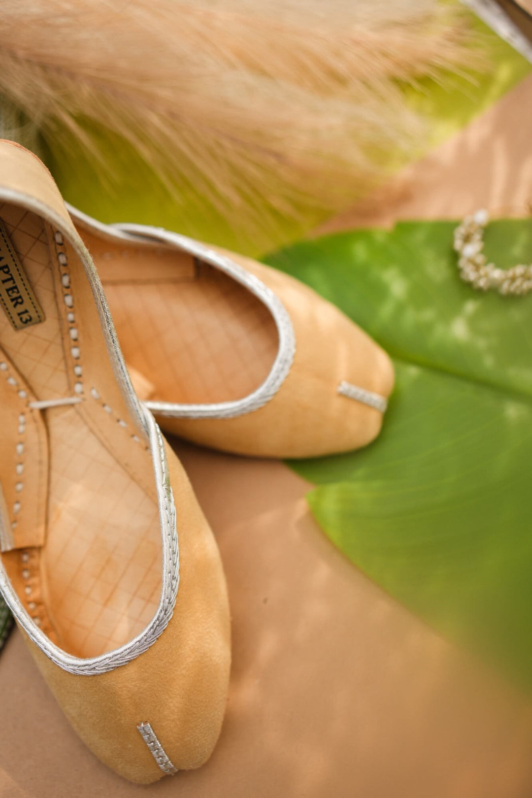 Chapter 13 - Micro Velvet Khussa For Women - Butter Yellow
